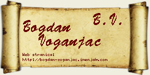 Bogdan Voganjac vizit kartica